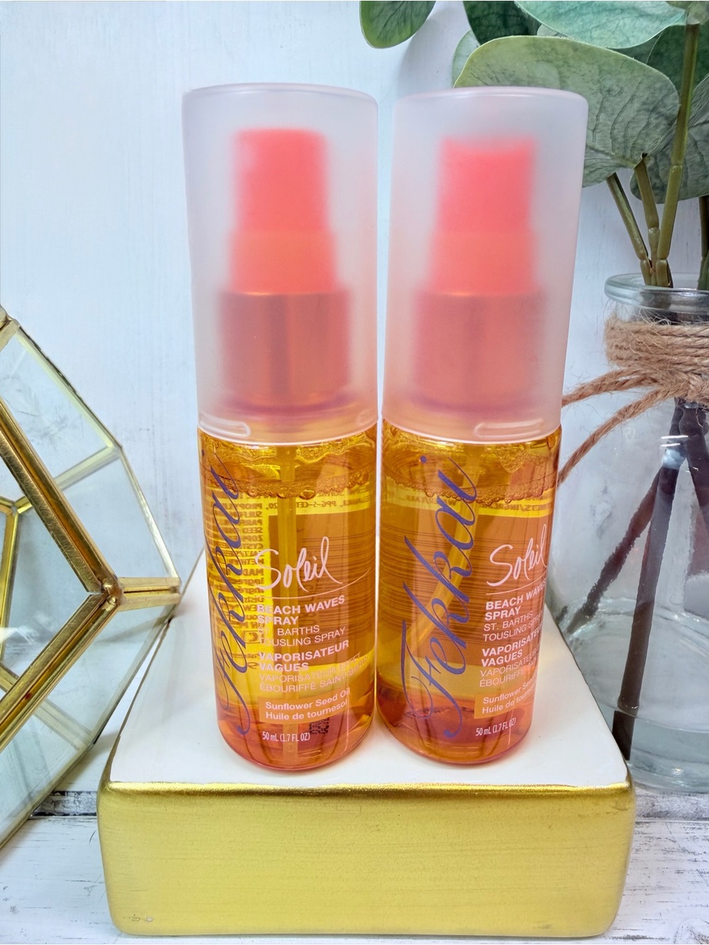 FEKKAI Soleil Beach Waves Spray St. Barts Tousling Spray Bundle of 2 NEW NWT